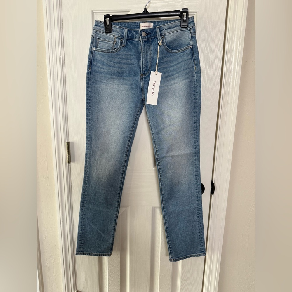 Driftwood Audrey Light Wash Straight Jeans 26 x 29” inseam